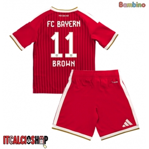 Bayern Munich Nathaniel Brown #11 Prima Maglia Bambino 2026-27 Manica Corta (+ Pantaloni corti)
